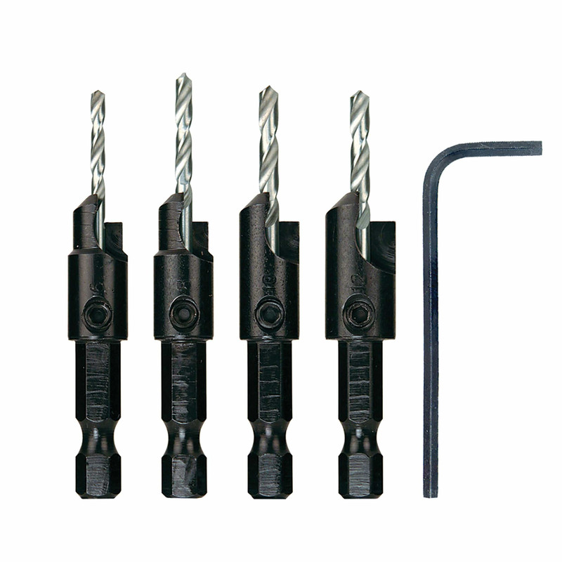 Power Groove Countersinks - 5 Piece